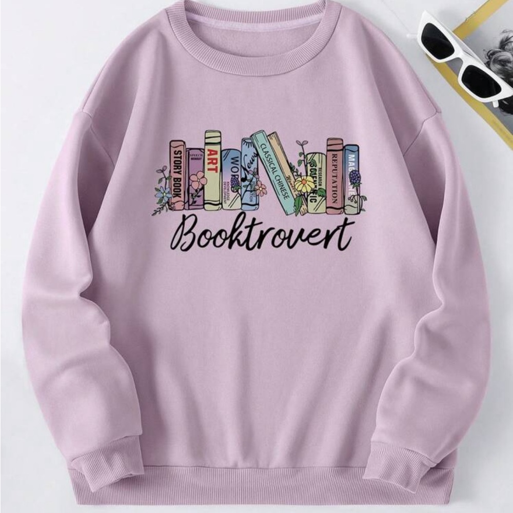Stellar book lover fleece sweater🌙